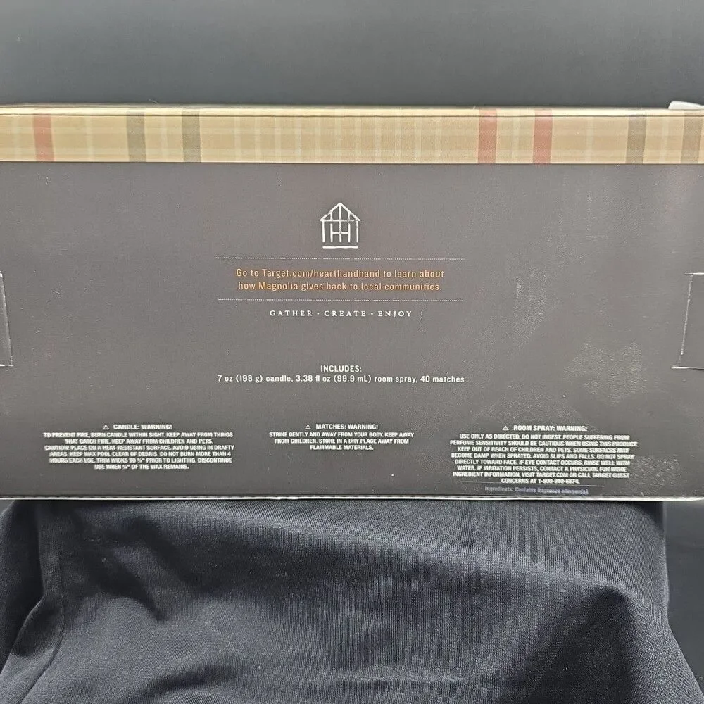 Hearth & Hand HARVEST CHESTNUT GIFT SET Candle Room Spray Match MAGNOLIA Target